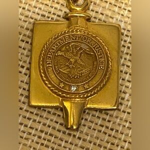 Vintage Department of Justice Pin